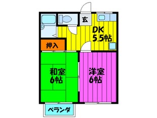 ドゥ－エル南の物件間取画像